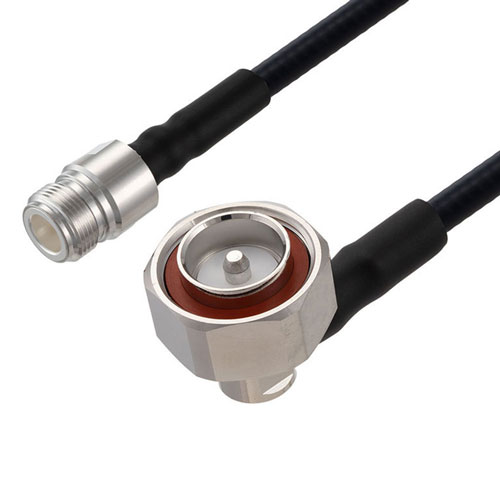 Outdoor Rated Low PIM RA 7/16 DIN Male to N Female Cable SPO-250 Coax Using Times Microwave Parts FMCA2559-12