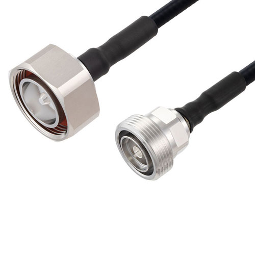 Outdoor Rated Low PIM 7/16 DIN Male to 7/16 DIN Female Cable SPO-250 Coax in 7 Inch Using Times Microwave Parts FMCA2565