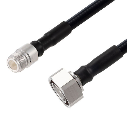 Outdoor Rated Low PIM 7/16 DIN Male to N Female Cable SPO-375 Coax Using Times Microwave Parts FMCA2568-24