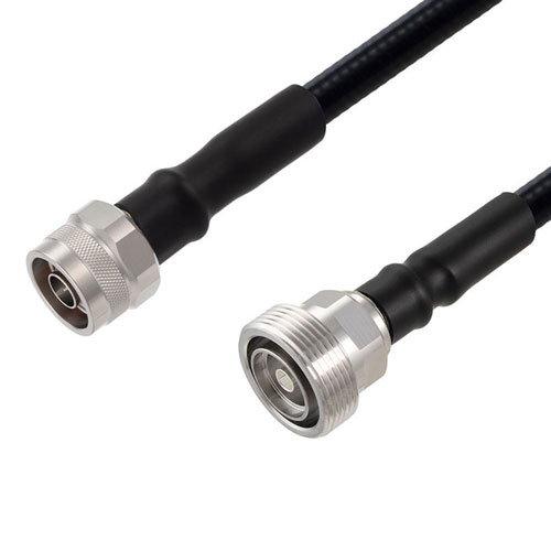 Outdoor Rated Low PIM 7/16 DIN Female to N Male Cable SPO-375 Coax Using Times Microwave Parts FMCA2569-200CM