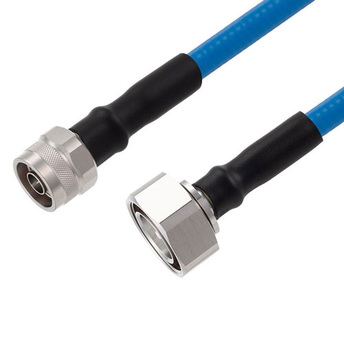 Plenum 7/16 DIN Male to N Male Cable SPP-375-LLPL Coax in 50 CM Using Times Microwave Parts FMCA2571-50CM