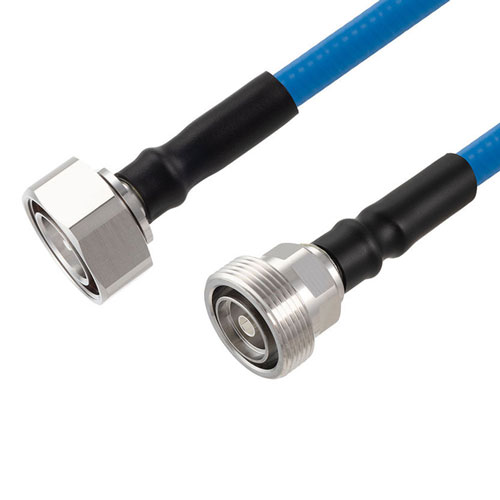 Plenum Low PIM 7/16 DIN Male to 7/16 DIN Female Cable SPP-375-LLPL Coax Using Times Microwave Parts FMCA2575-100CM