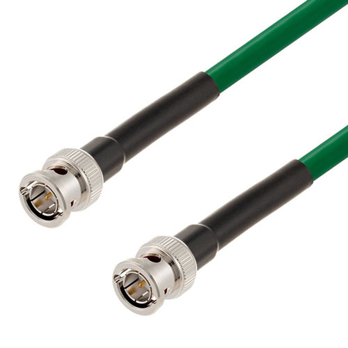 12G SDI 75 Ohm BNC Male to 75 Ohm BNC Male Cable 75 Ohm 4694R-GR Coax in 300 Inch FMCA2601/GR-300