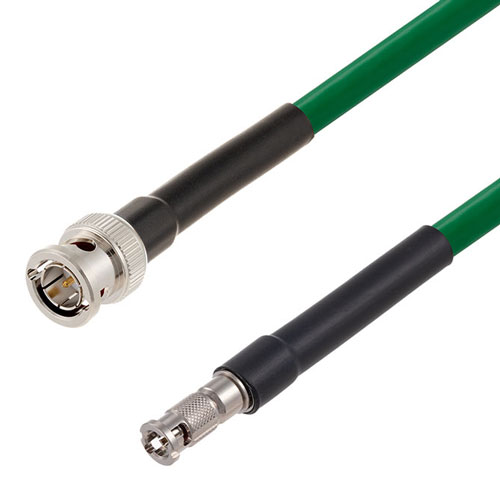 12G SDI 75 Ohm BNC Male to 75 Ohm HD-BNC Male Cable 75 Ohm 4694R-GR Coax FMCA2602/GR