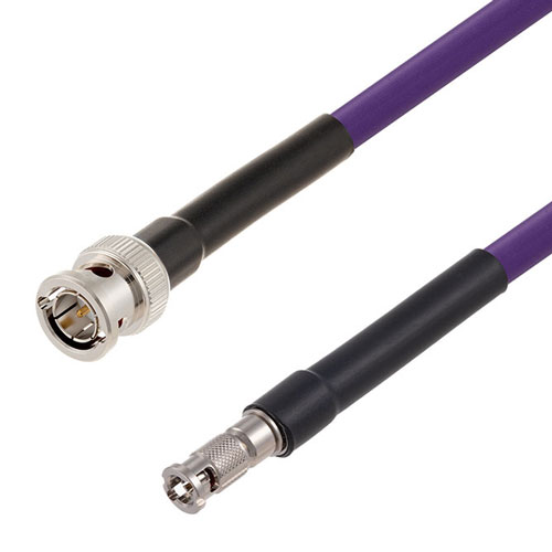 12G SDI 75 Ohm BNC Male to 75 Ohm HD-BNC Male Cable 75 Ohm 4694R-VL Coax FMCA2602/VL