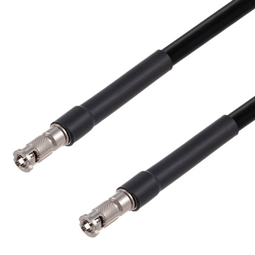 12G SDI 75 Ohm HD-BNC Male to 75 Ohm HD-BNC Male Cable 75 Ohm 4694R-BK Coax in 300 Inch FMCA2604/BK-300