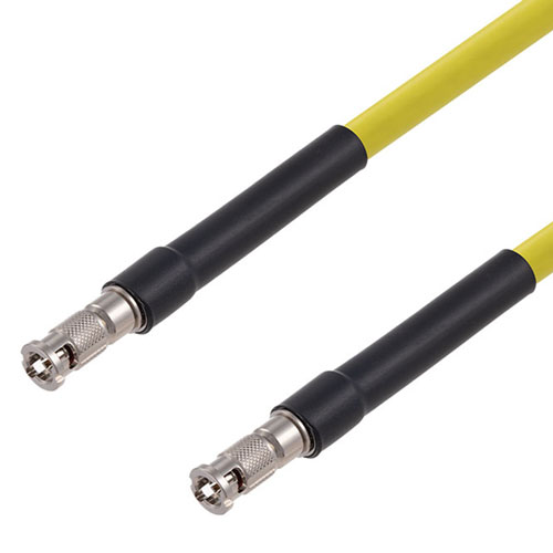 12G SDI 75 Ohm HD-BNC Male to 75 Ohm HD-BNC Male Cable 75 Ohm 4694R-YW Coax in 36 Inch FMCA2604/YW-36