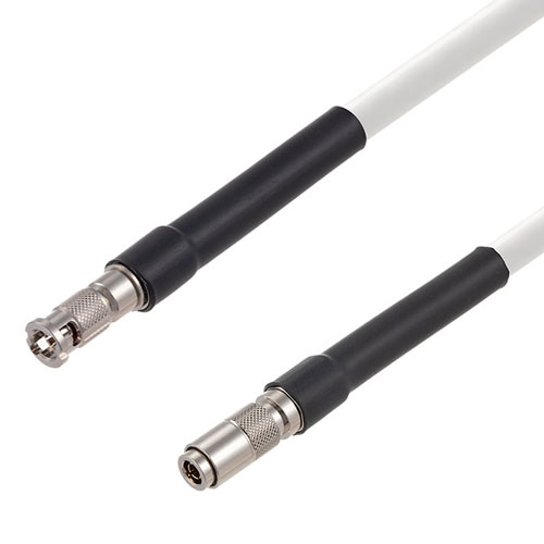 12G SDI 75 Ohm HD-BNC Male to 75 Ohm 1.0/2.3 Male Cable 75 Ohm 4694R-WH Coax FMCA2605/WH