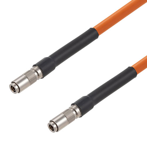 12G SDI 75 Ohm 1.0/2.3 Male to 75 Ohm 1.0/2.3 Male Cable 75 Ohm 4694R-OR Coax in 12 Inch FMCA2606/OR-12