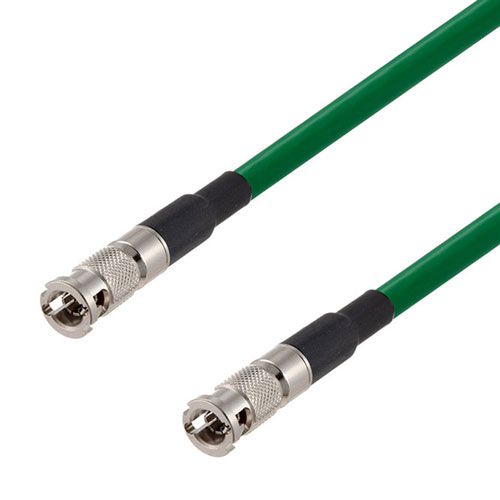 12G SDI 75 Ohm HD-BNC Male to 75 Ohm HD-BNC Male Cable 75 Ohm 4855R-GR Coax in 72 Inch FMCA2607/GR-72