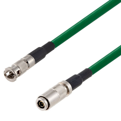 12G SDI 75 Ohm HD-BNC Male to 75 Ohm 1.0/2.3 Male Cable 75 Ohm 4855R-GR Coax FMCA2608/GR