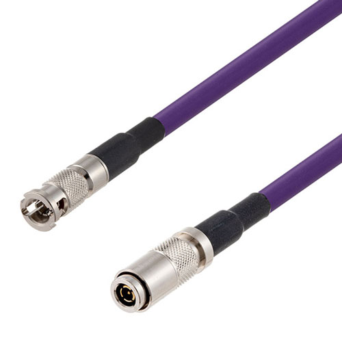12G SDI 75 Ohm HD-BNC Male to 75 Ohm 1.0/2.3 Male Cable 75 Ohm 4855R-VL Coax in 300 Inch FMCA2608/VL-300
