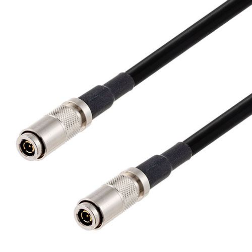 12G SDI 75 Ohm BNC Male to 75 Ohm BNC Male Cable 75 Ohm 4855R-BK Coax in 120 Inch FMCA2609/BK-120