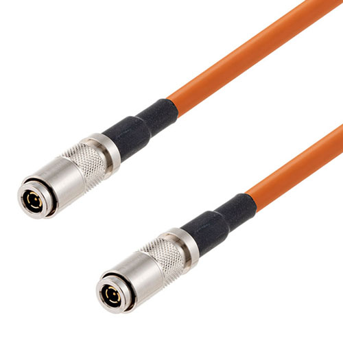 12G SDI 75 Ohm 1.0/2.3 Male to 75 Ohm 1.0/2.3 Male Cable 75 Ohm 4855R-OR Coax in 72 Inch FMCA2609/OR-72