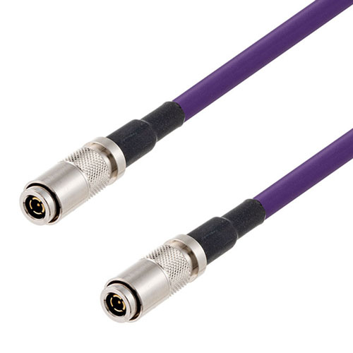 12G SDI 75 Ohm BNC Male to 75 Ohm BNC Male Cable 75 Ohm 4855R-VL Coax in 12 Inch FMCA2609/VL-12