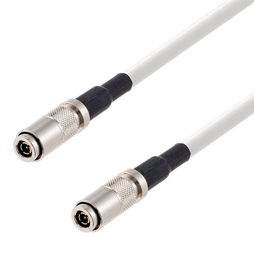 12G SDI 75 Ohm BNC Male to 75 Ohm BNC Male Cable 75 Ohm 4855R-WH Coax in 72 Inch FMCA2609/WH-72