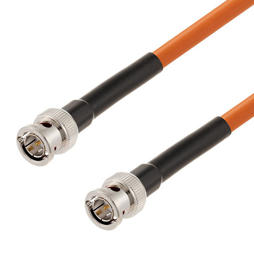 6G SDI 75 Ohm BNC Male to 75 Ohm BNC Male Cable 75 Ohm 1694A-OR Coax in 120 Inch FMCA2673/OR-120