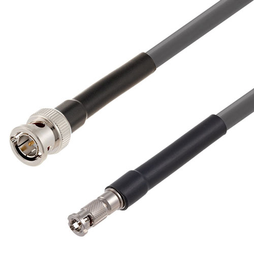 6G SDI 75 Ohm BNC Male to 75 Ohm HD-BNC Male Cable 75 Ohm 1694A-GY Coax in 36 Inch FMCA2674/GY-36