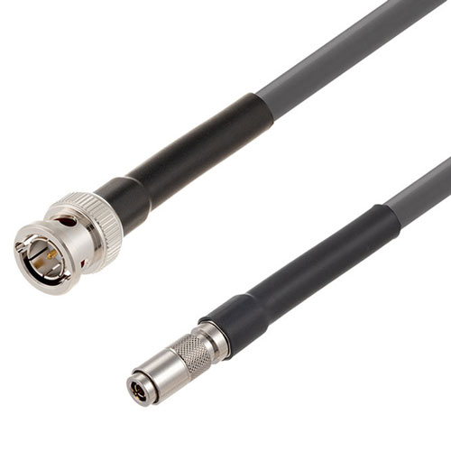 6G SDI 75 Ohm BNC Male to 75 Ohm 1.0/2.3 Male Cable 75 Ohm 1694A-GY Coax in 120 Inch FMCA2675/GY-120