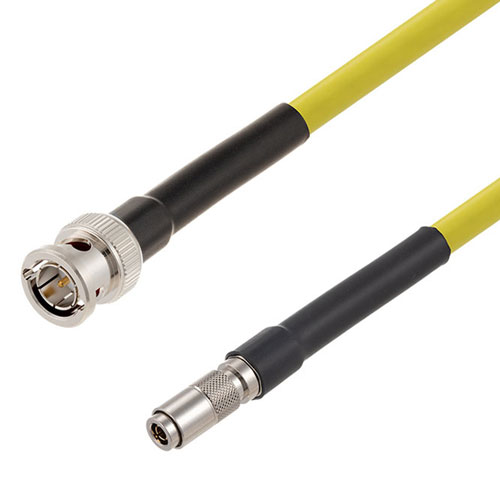 6G SDI 75 Ohm BNC Male to 75 Ohm 1.0/2.3 Male Cable 75 Ohm 1694A-YW Coax in 72 Inch FMCA2675/YW-72