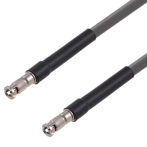 6G SDI 75 Ohm HD-BNC Male to 75 Ohm HD-BNC Male Cable 75 Ohm 1694A-GY Coax in 300 Inch FMCA2676/GY-300
