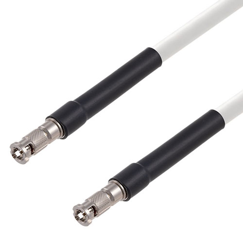 6G SDI 75 Ohm HD-BNC Male to 75 Ohm HD-BNC Male Cable 75 Ohm 1694A-WH Coax in 120 Inch FMCA2676/WH-120