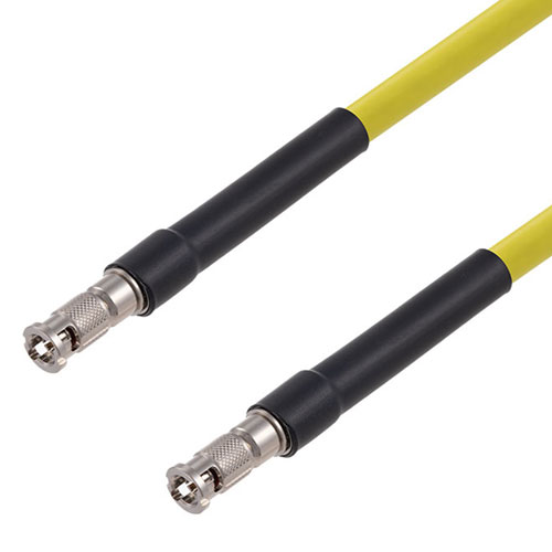 6G SDI 75 Ohm HD-BNC Male to 75 Ohm HD-BNC Male Cable 75 Ohm 1694A-YW Coax in 72 Inch FMCA2676/YW-72