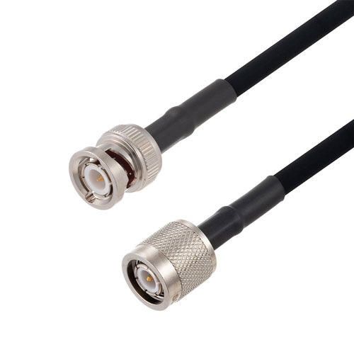 TNC Male to BNC Male Cable in 200 CM Length Using RG223 Coax FMCA2682-200CM