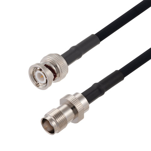 TNC Female to BNC Male Cable in 48 Inch Length Using RG223 Coax FMCA2684-48