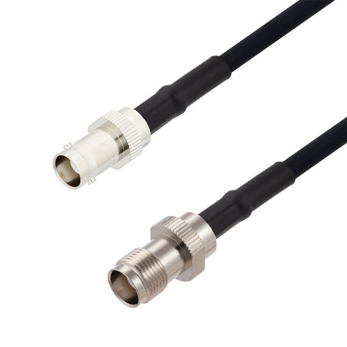 BNC Female to TNC Female Cable in 60 Inch Length Using RG223 Coax FMCA2711-60