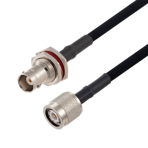 TNC Male to BNC Female Bulkhead Cable Using RG223 Coax FMCA2721