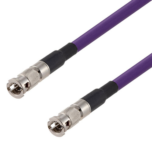 6G SDI 75 Ohm HD-BNC Male to 75 Ohm HD-BNC Male Cable 75 Ohm 1855A-VL Coax in 36 Inch FMCA2733/VL-36
