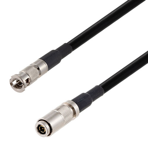 6G SDI 75 Ohm HD-BNC Male to 75 Ohm 1.0/2.3 Male Cable 75 Ohm 1855A-BK Coax in 300 Inch FMCA2734/BK-300