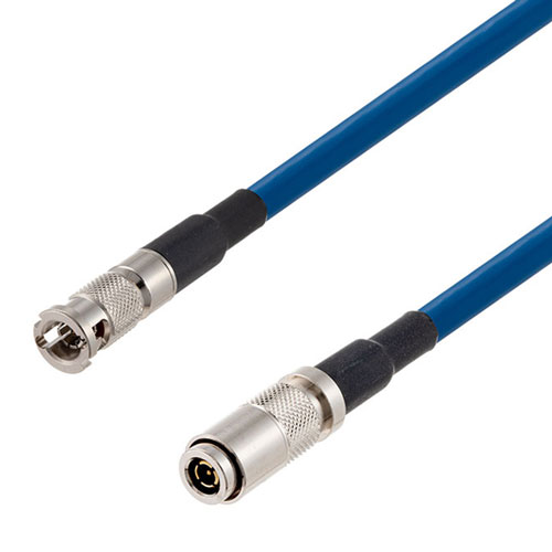 6G SDI 75 Ohm HD-BNC Male to 75 Ohm 1.0/2.3 Male Cable 75 Ohm 1855A-BL Coax in 36 Inch FMCA2734/BL-36