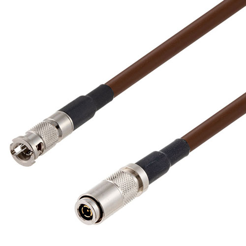 6G SDI 75 Ohm HD-BNC Male to 75 Ohm 1.0/2.3 Male Cable 75 Ohm 1855A-BR Coax in 120 Inch FMCA2734/BR-120