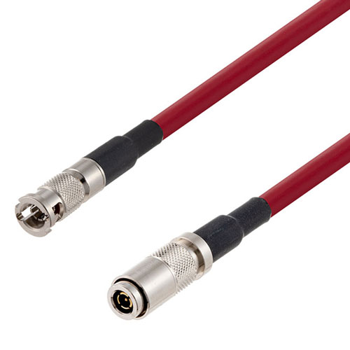 6G SDI 75 Ohm HD-BNC Male to 75 Ohm 1.0/2.3 Male Cable 75 Ohm 1855A-RD Coax in 36 Inch FMCA2734/RD-36