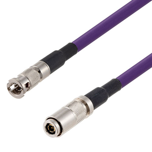 6G SDI 75 Ohm HD-BNC Male to 75 Ohm 1.0/2.3 Male Cable 75 Ohm 1855A-VL Coax in 120 Inch FMCA2734/VL-120