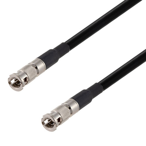 6G SDI 75 Ohm BNC Male to 75 Ohm BNC Male Cable 75 Ohm 1855A-BK Coax in 120 Inch FMCA2735/BK-120