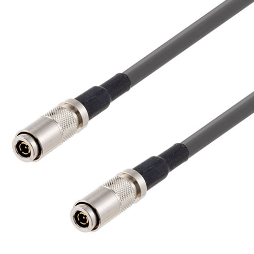 6G SDI 75 Ohm BNC Male to 75 Ohm BNC Male Cable 75 Ohm 1855A-GY Coax in 12 Inch FMCA2735/GY-12