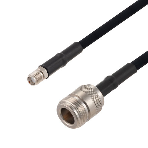 SMA Female to N Female Cable in 200 CM Length Using RG223 Coax FMCA2747-200CM