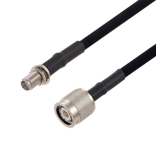 SMA Female Bulkhead to TNC Male Cable in 48 Inch Length Using RG223 Coax FMCA2749-48