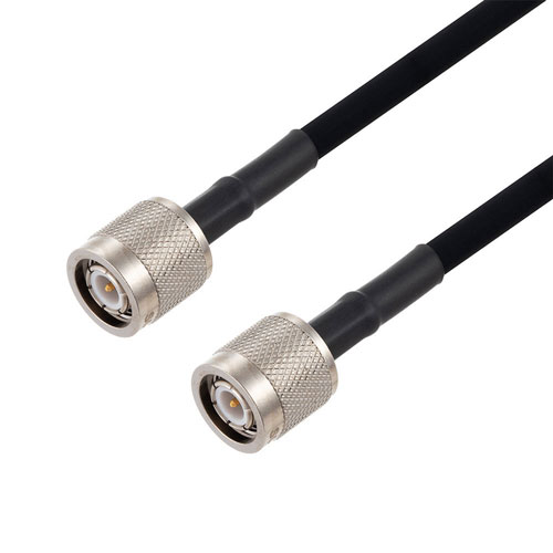 TNC Male to TNC Male Right Angle Cable in 48 Inch Length Using RG223 Coax FMCA2757-48