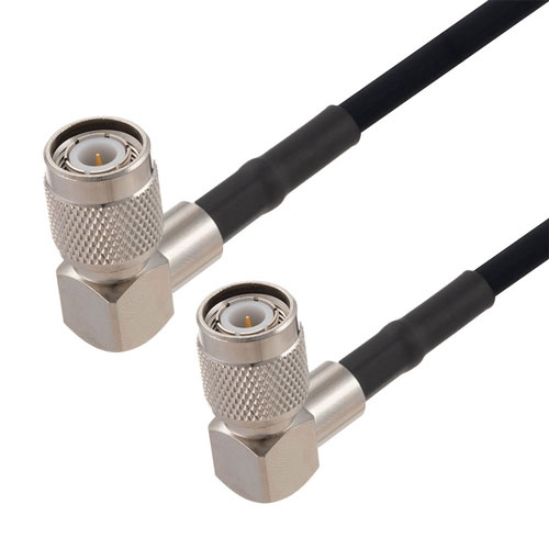 TNC Male Right Angle to TNC Male Right Angle Cable in 200 CM Length Using RG223 Coax FMCA2764-200CM