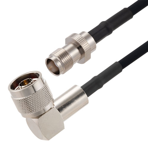 N Male Right Angle to TNC Female Cable in 50 CM Length Using RG223 Coax FMCA2773-50CM