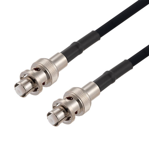 SHV Plug to SHV Plug Cable in 36 Inch Length Using RG223 Coax FMCA2780-36