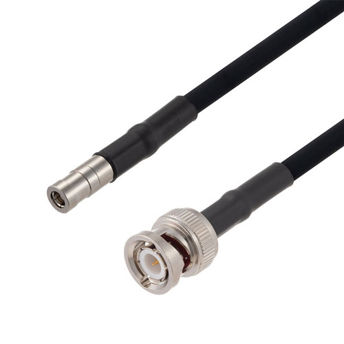 SMB Plug to BNC Male Cable in 150 CM Length Using RG223 Coax FMCA2782-150CM