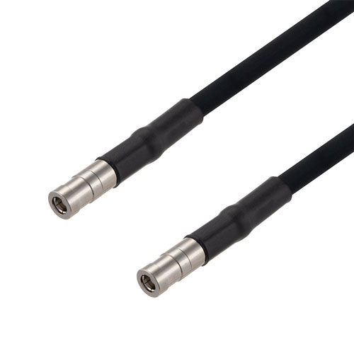 SMB Plug to SMB Plug Cable in 24 Inch Length Using RG223 Coax FMCA2783-24
