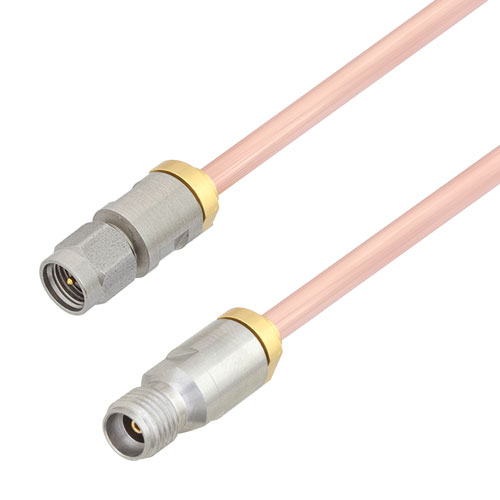 3.5mm Male to 3.5mm Female Cable RG402 Type .141 Coax in 36 Inch FMCA2787-36