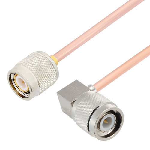 TNC Male to RA TNC Male Cable RG402 Type .141 Coax in 150 CM FMCA2791-150CM