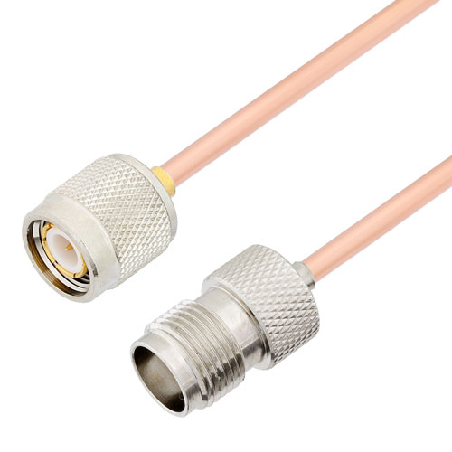 TNC Male to TNC Female Cable RG402 Type .141 Coax in 48 Inch FMCA2792-48